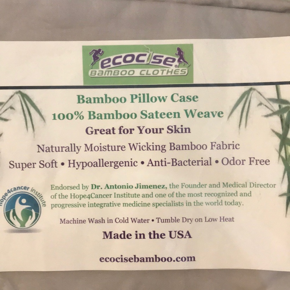 ecocise Bamboo Company Pillow Case (set of 2) - Picture 2 of 2